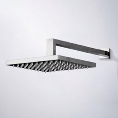 12 inch Rain Shower Head With Arm, Chrome